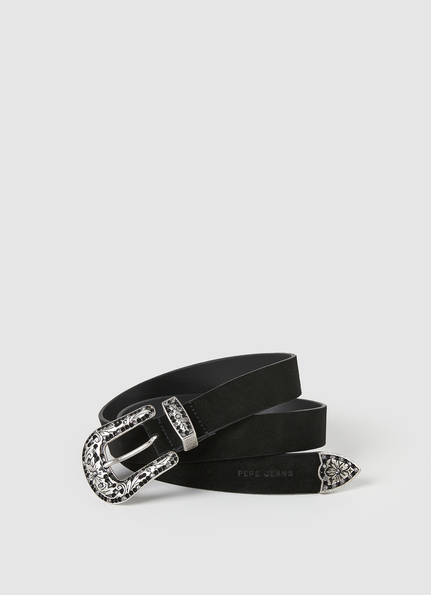 Cinturon con hevilla piedras PL020810