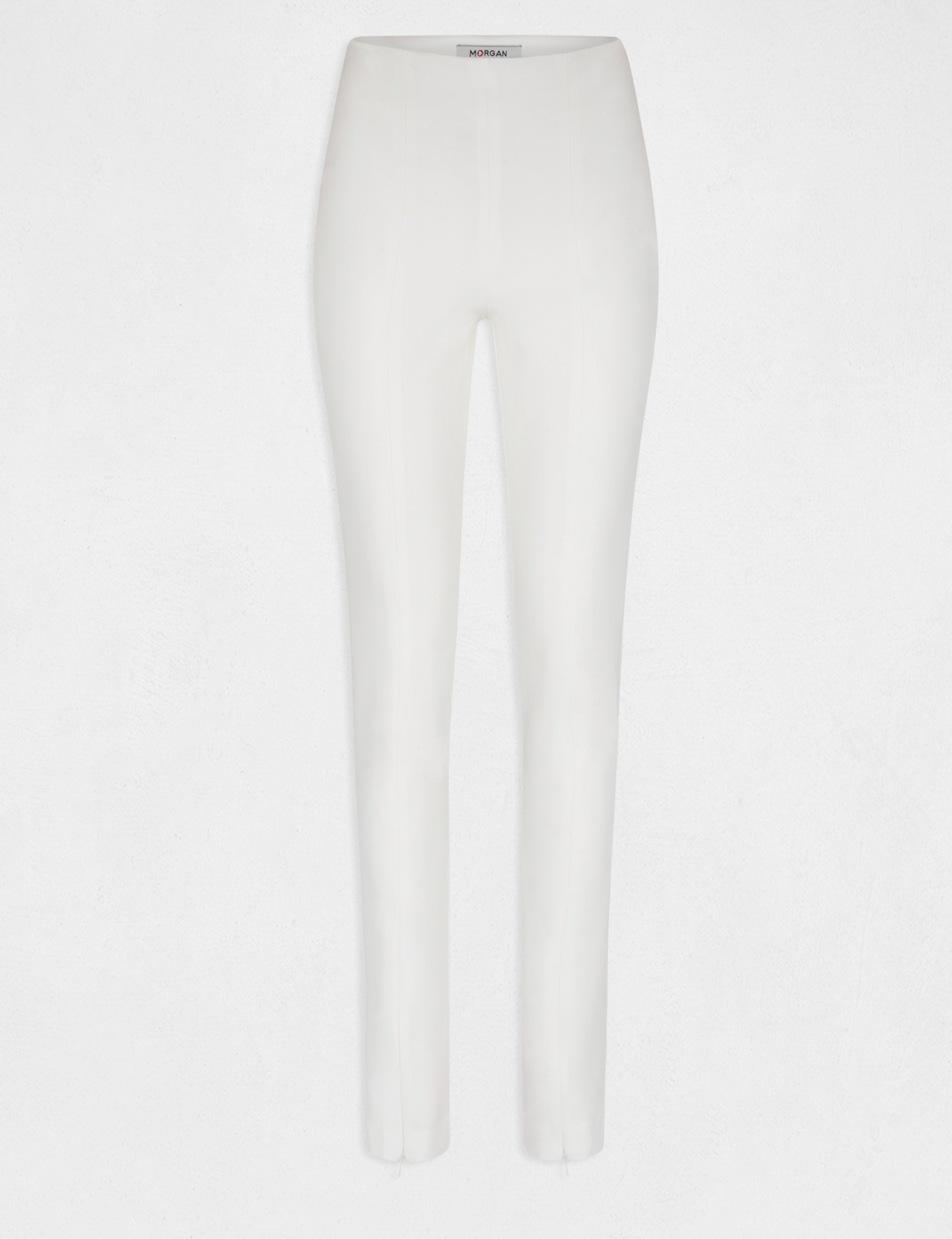 Pantalón city ajustado con cremallera crudo 222-Psnow.f