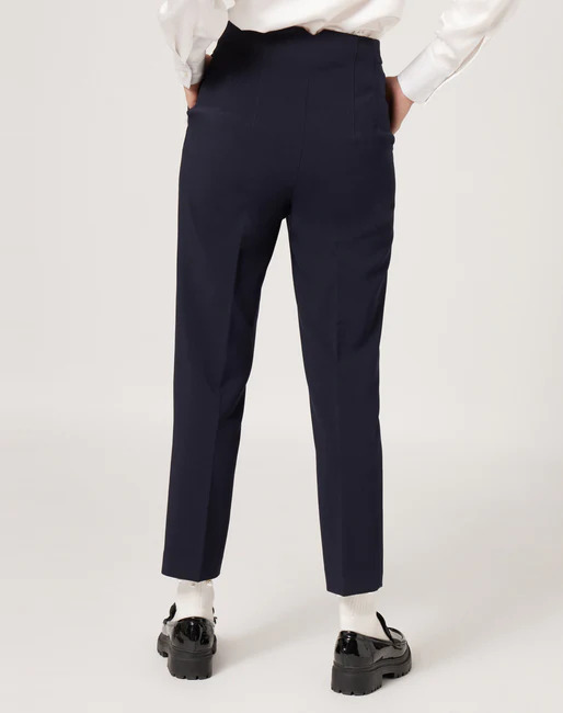 PANTALONES SASTRE COLOR AZUL MARINO XENP23