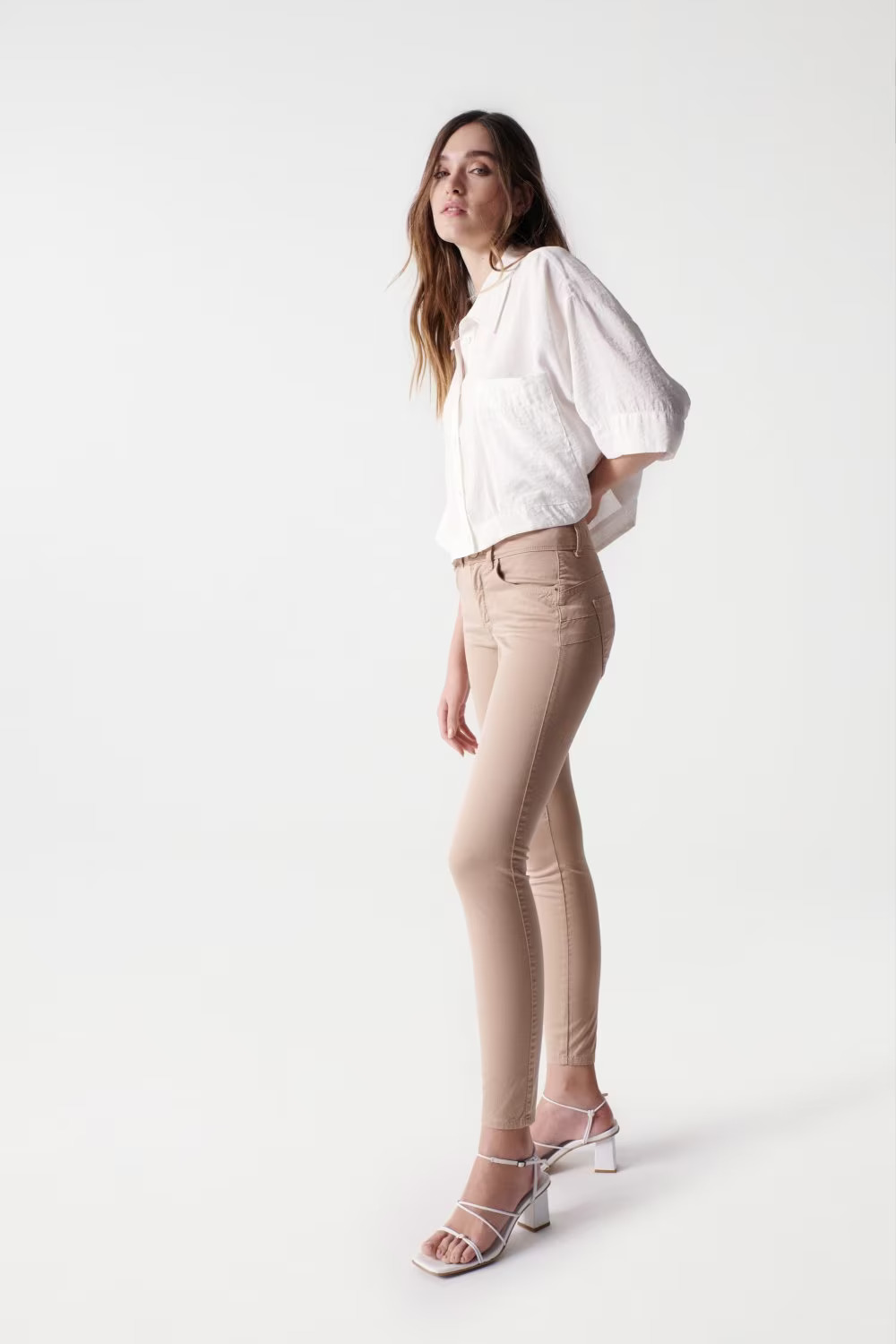 Vaqueros Push IN Secret Skinny de color Beig 21005609