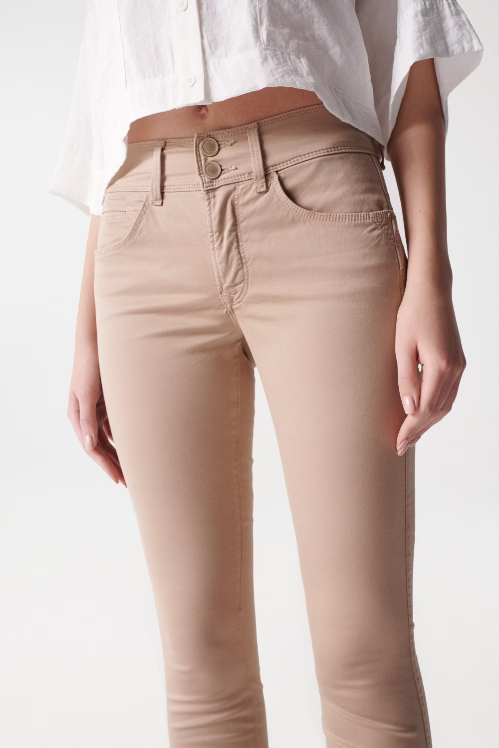 Vaqueros Push IN Secret Skinny de color Beig 21005609