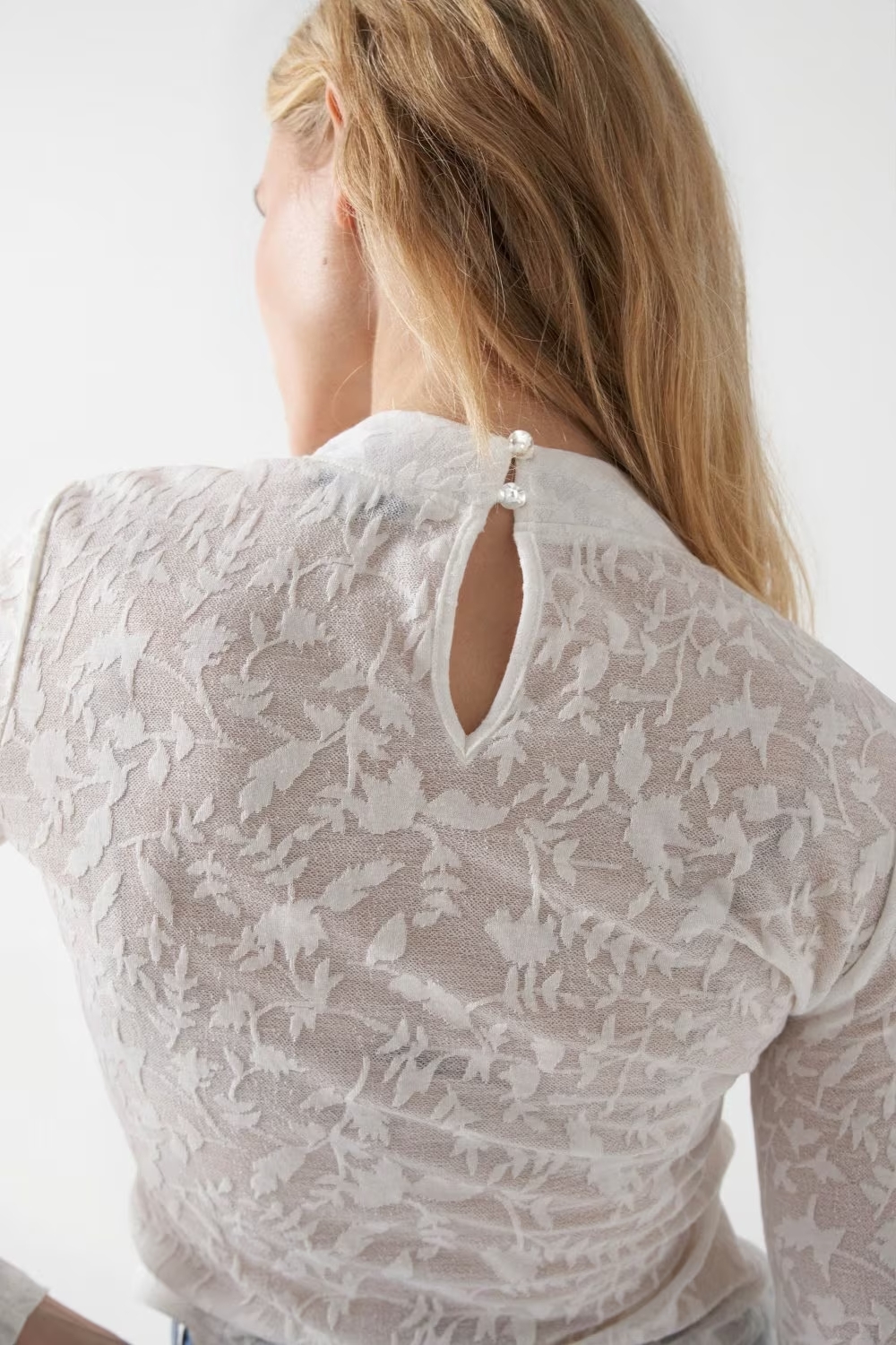 Camiseta encaje blanca 21007101