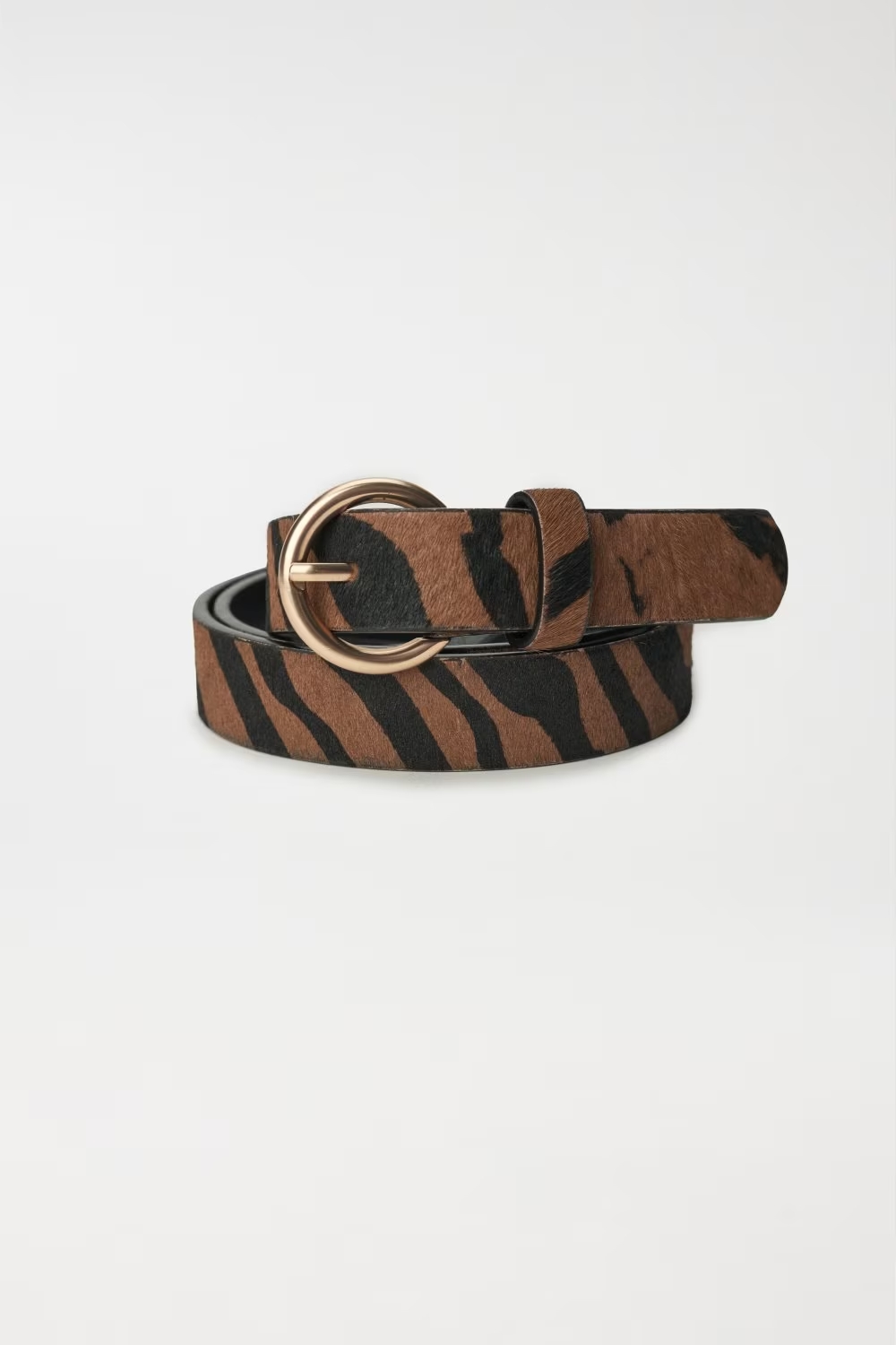 Cinturon cebra piel 21007294