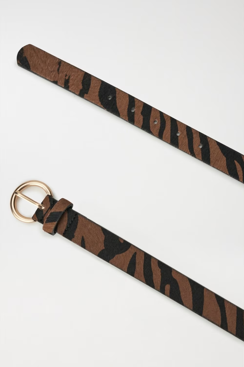 Cinturon cebra piel 21007294