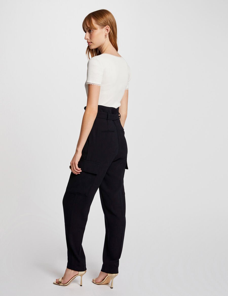Pantalón estrecho la pernera marino 242-prour.f
