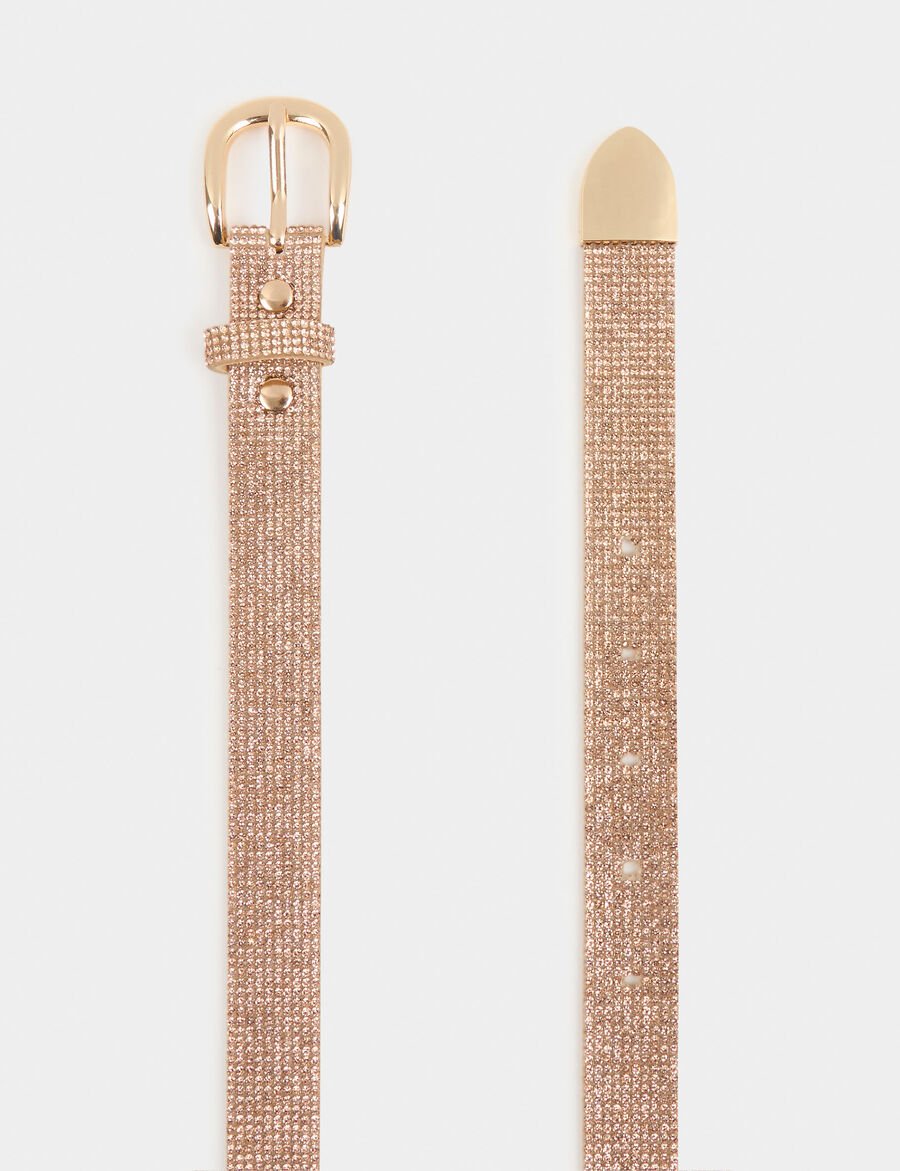 Cinturón con strass rosa 242-3strssi