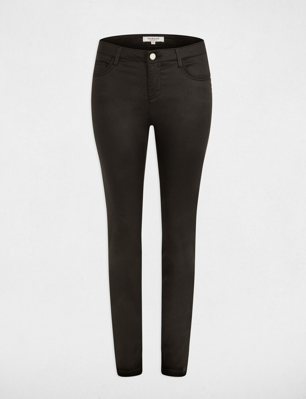 Pantalón skinny efecto mojado negro 242-Pfrashi