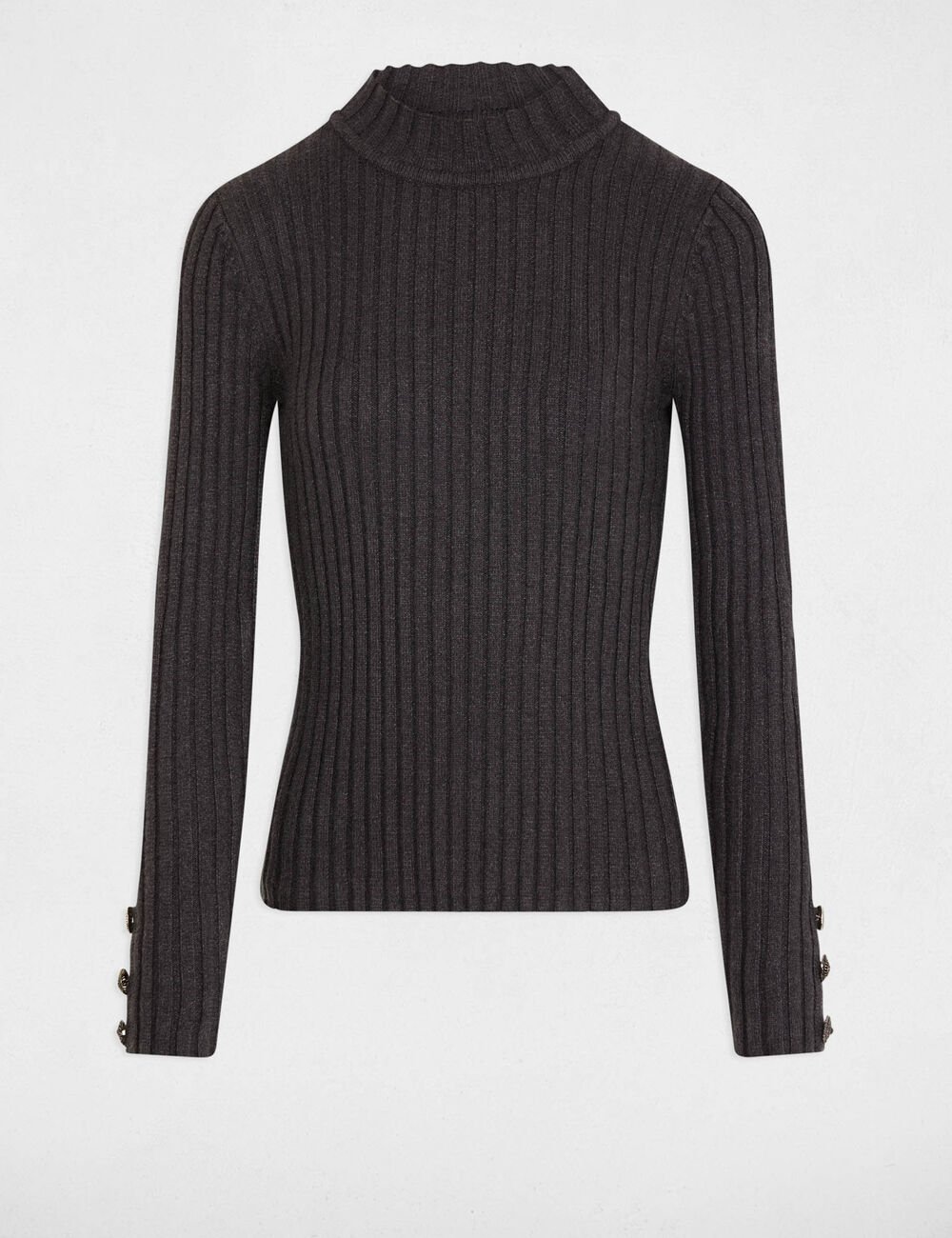 Jersey acanalado cuello alto 242-Mceze