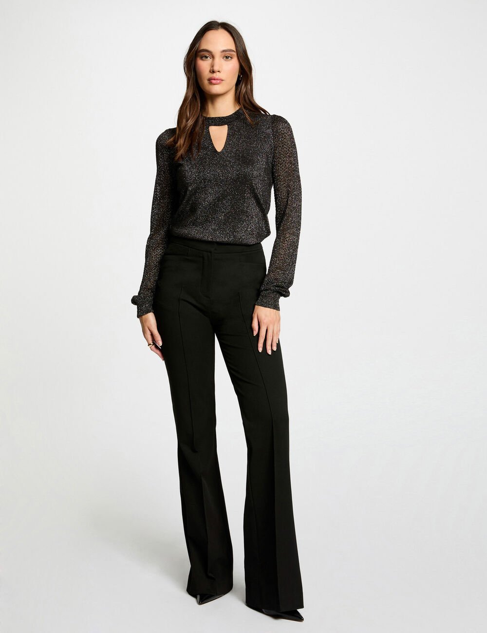 Jersey cuello redondo negro 242-Mnight