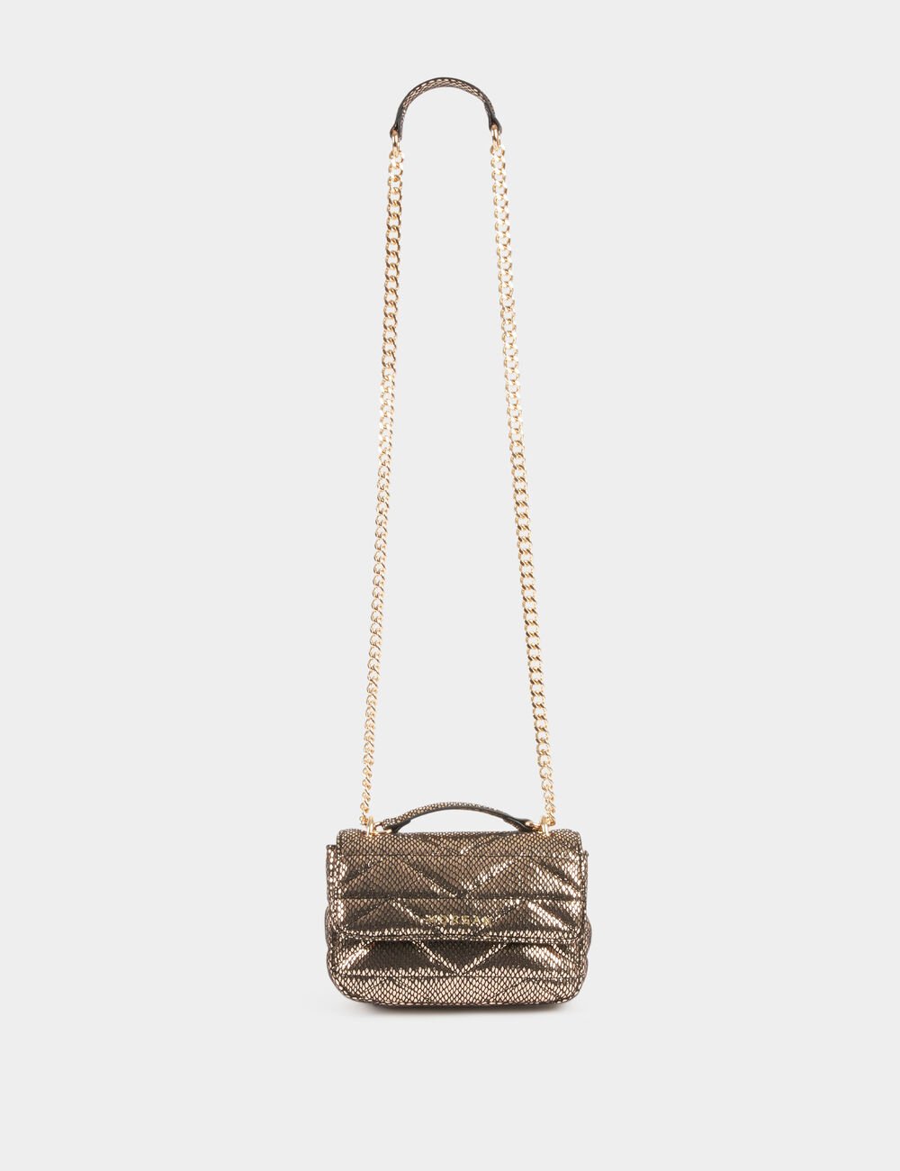 Bolso cartera de mano dorado 242-2mimi