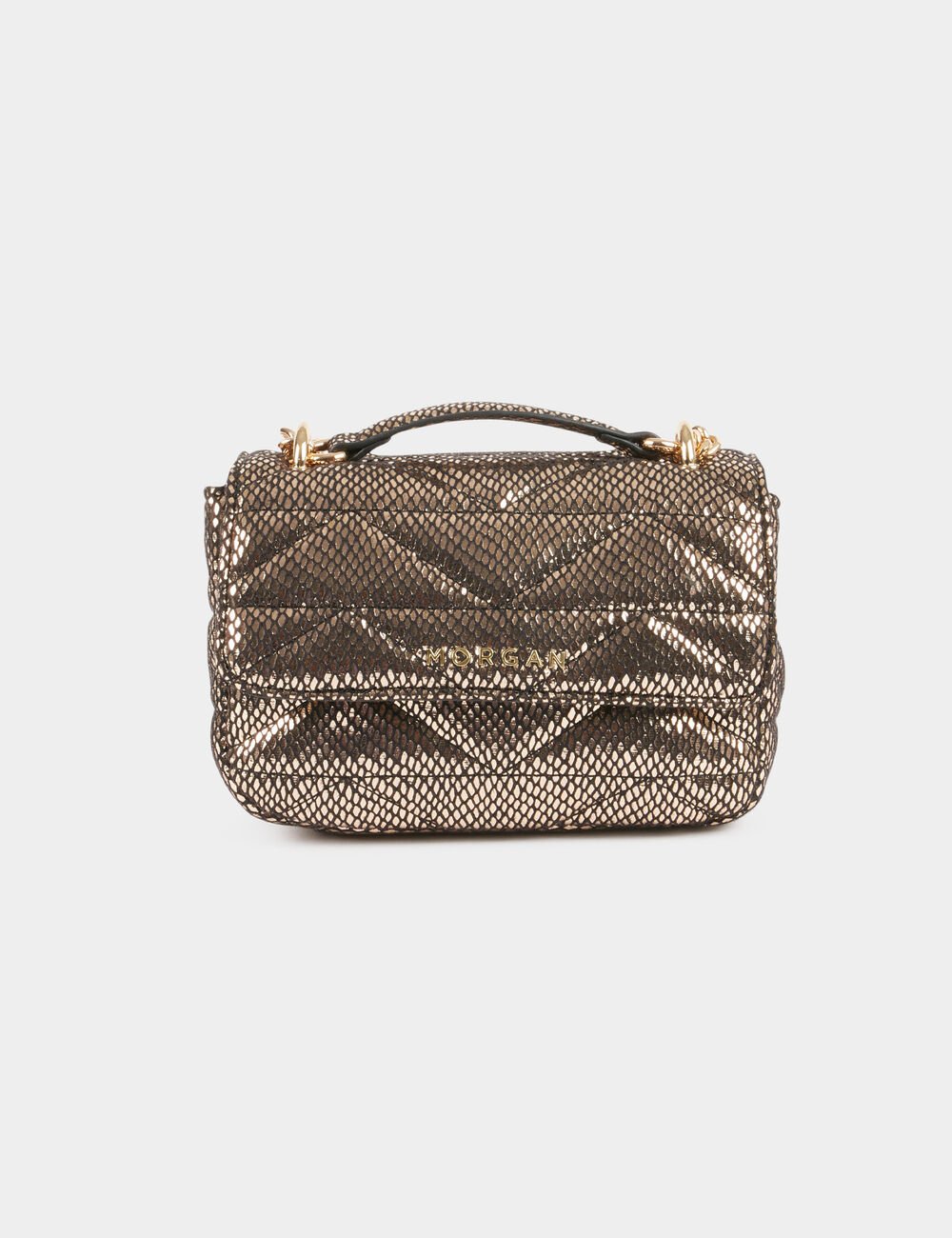 Bolso cartera de mano dorado 242-2mimi