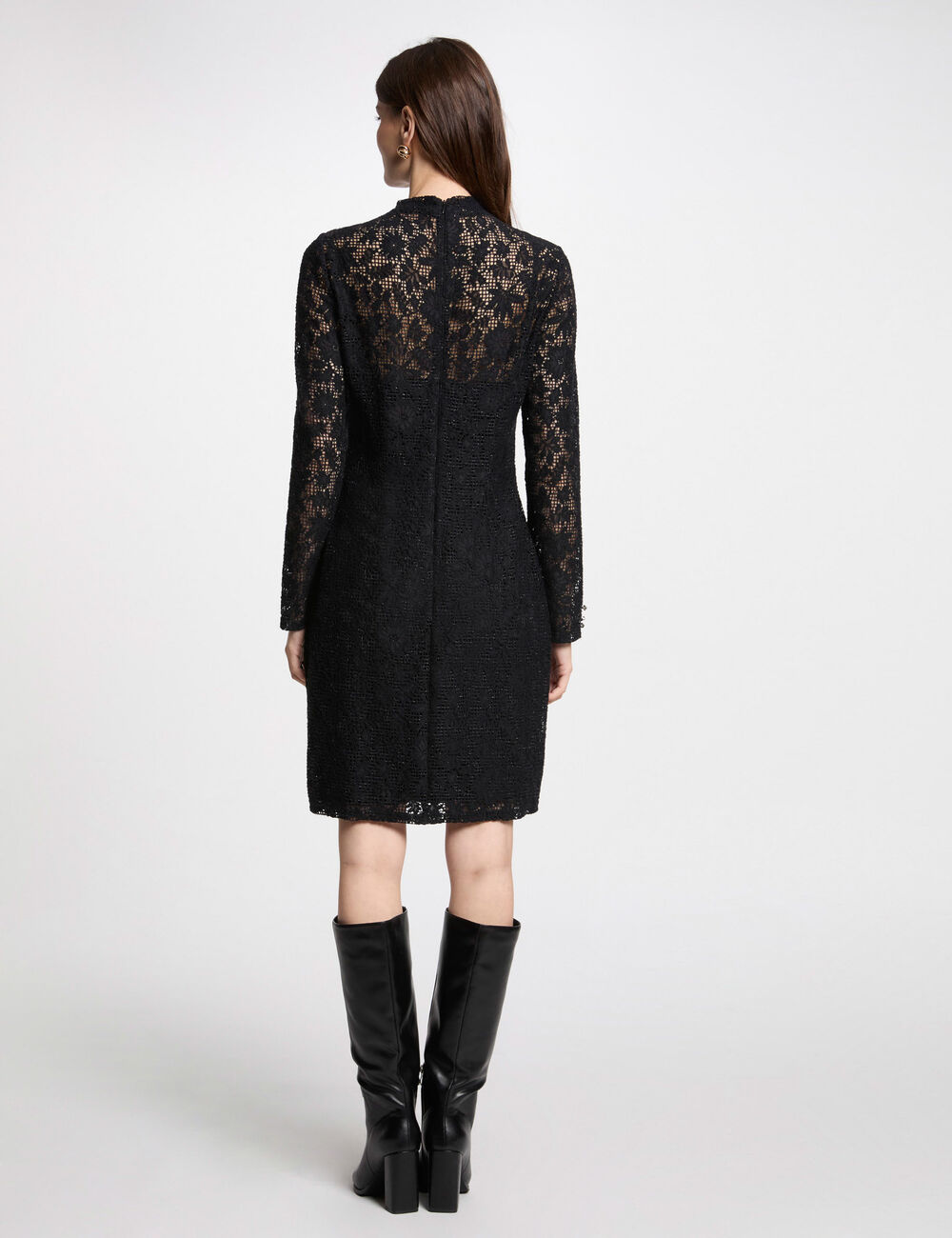 Vestido encaje negro 242-Reigne