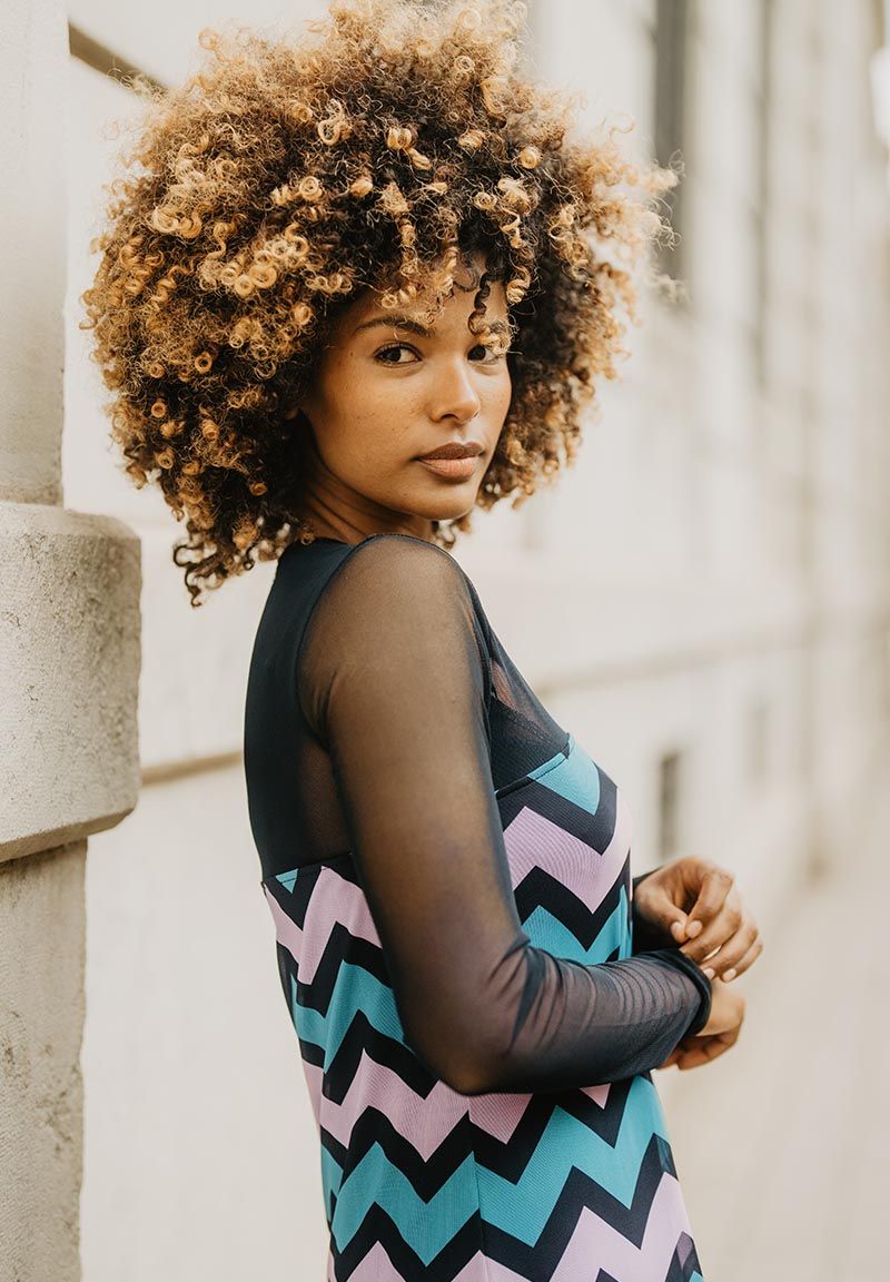 Vestido zig zag C19-743