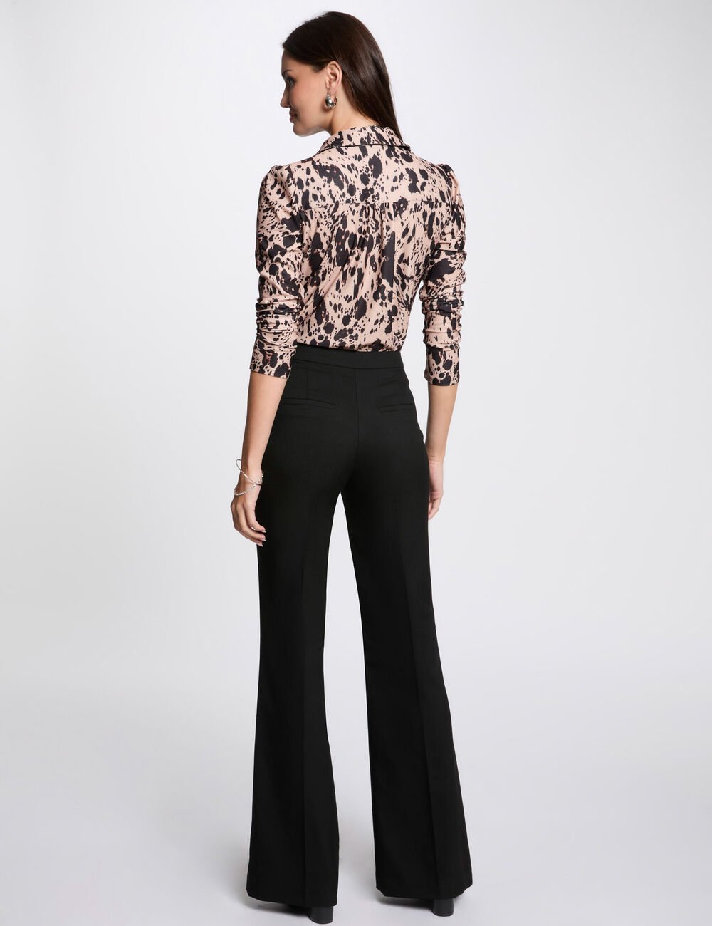 Pantalón boot-cut negro 251-Pflac.F