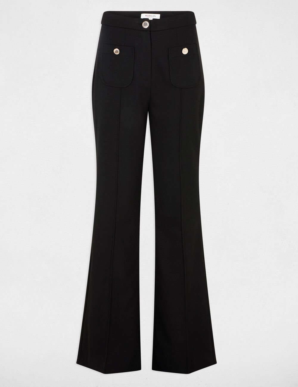 Pantalón boot-cut negro 251-Pflac.F