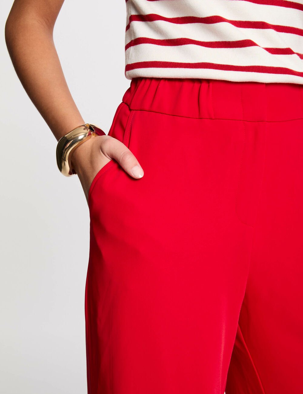 Pantalón pernera ancha rojo 242-Pbird