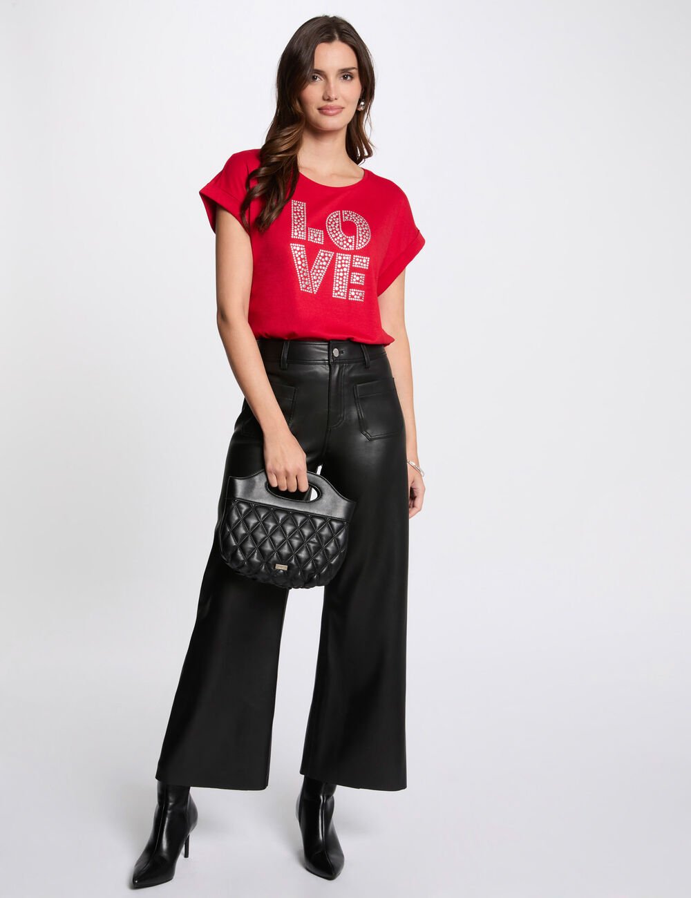Camiseta con mensaje rojo 251-Dsilvi