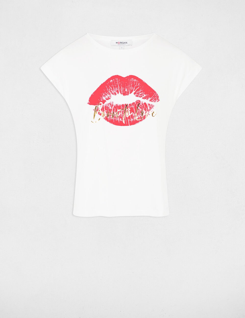 Camiseta con mensaje blanco 251-Dvala