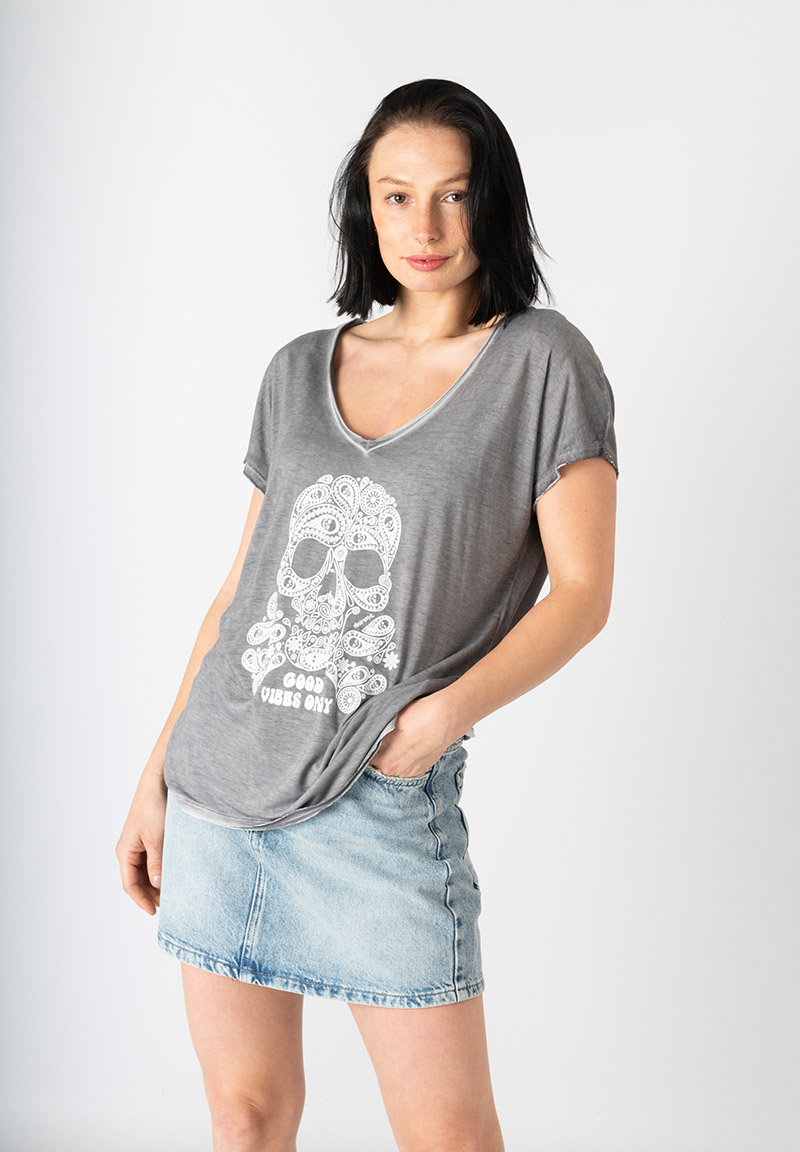 Camiseta calavera C19-724