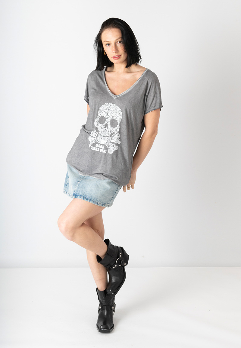Camiseta calavera C19-724