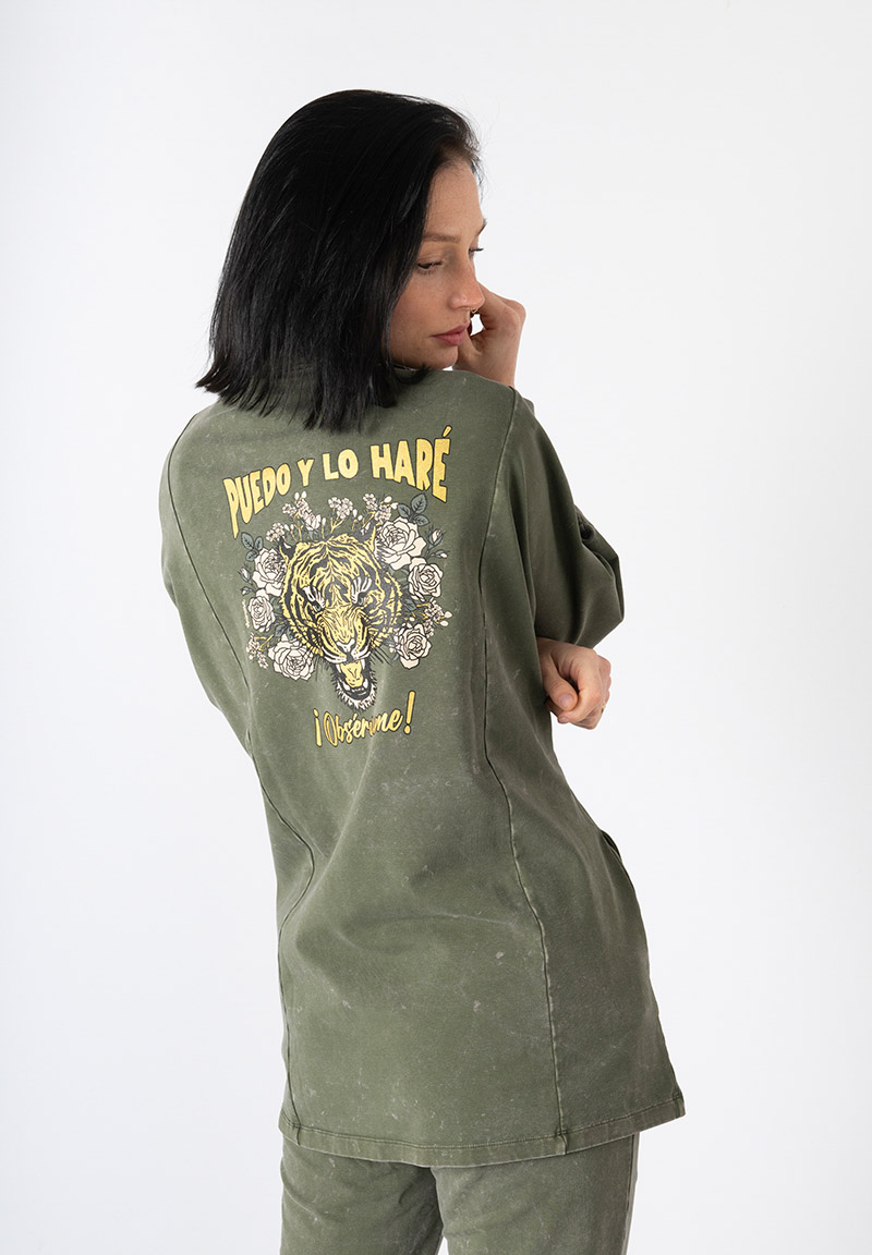 Cardigan verde puedo y lo hare C19-758-S