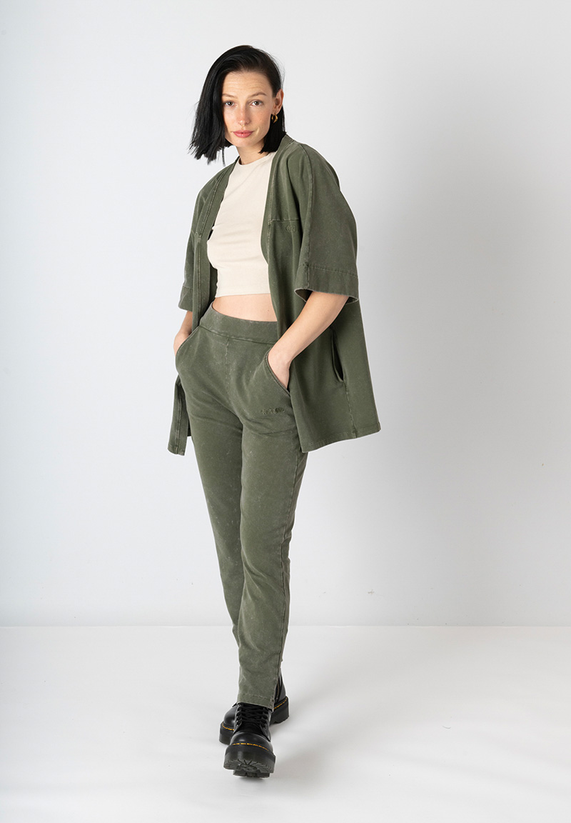 Cardigan verde puedo y lo hare C19-758-S