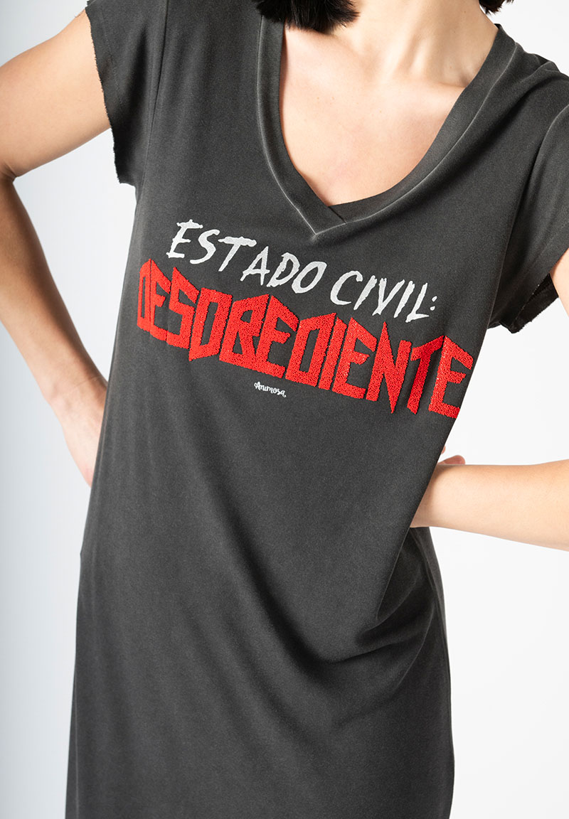 Vestido algodon estado civil C19-720-S