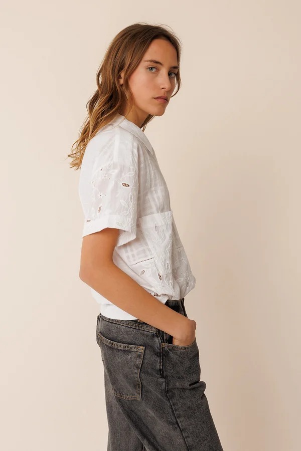 CAMISA COMBINADA BORDADOS V.V25.SK350