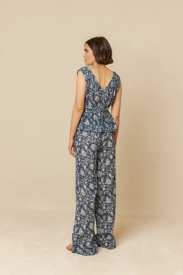 Top azul V.V25.MC182