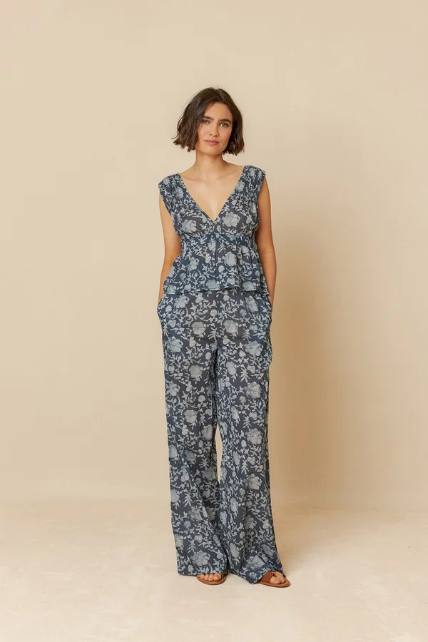 Top azul V.V25.MC182
