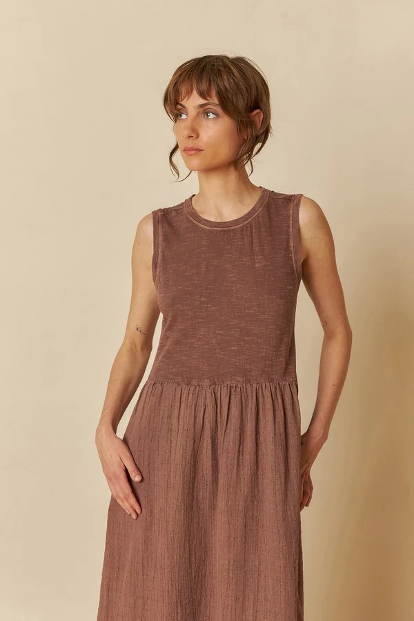 VESTIDO EFECTO LAVADO V.V25.AD370