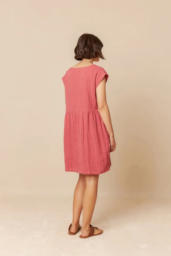Vestido lino V.V25.BK205