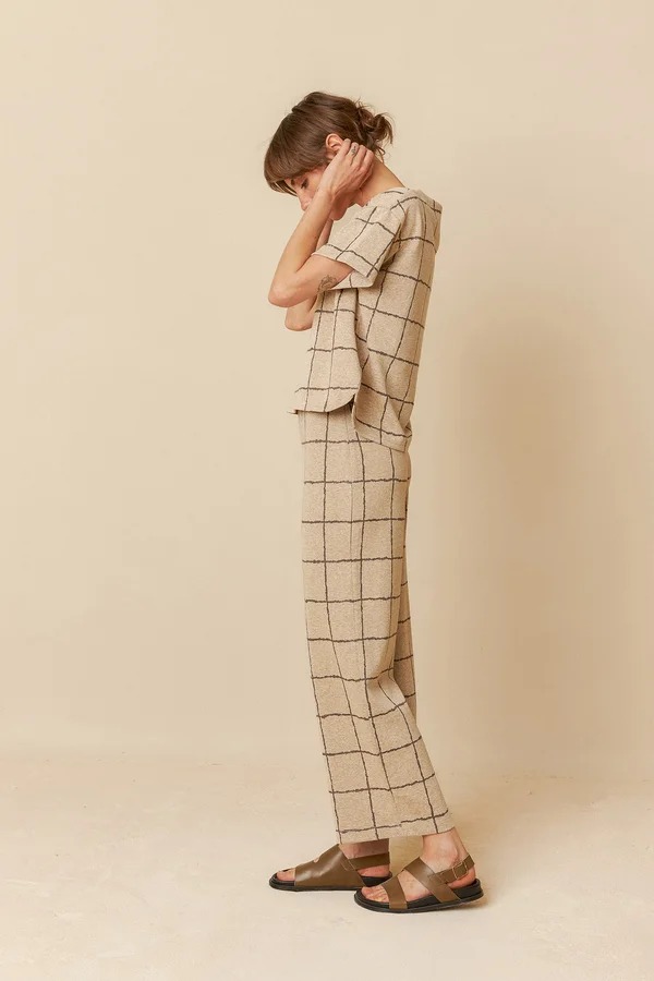 Pantalon punto cuadros V.V25.ES386.James