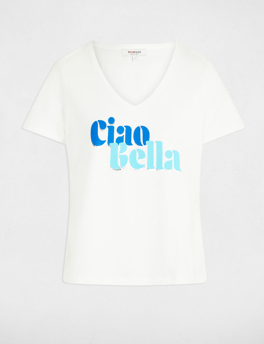 Camiseta con mensaje blanco 251-Dbello