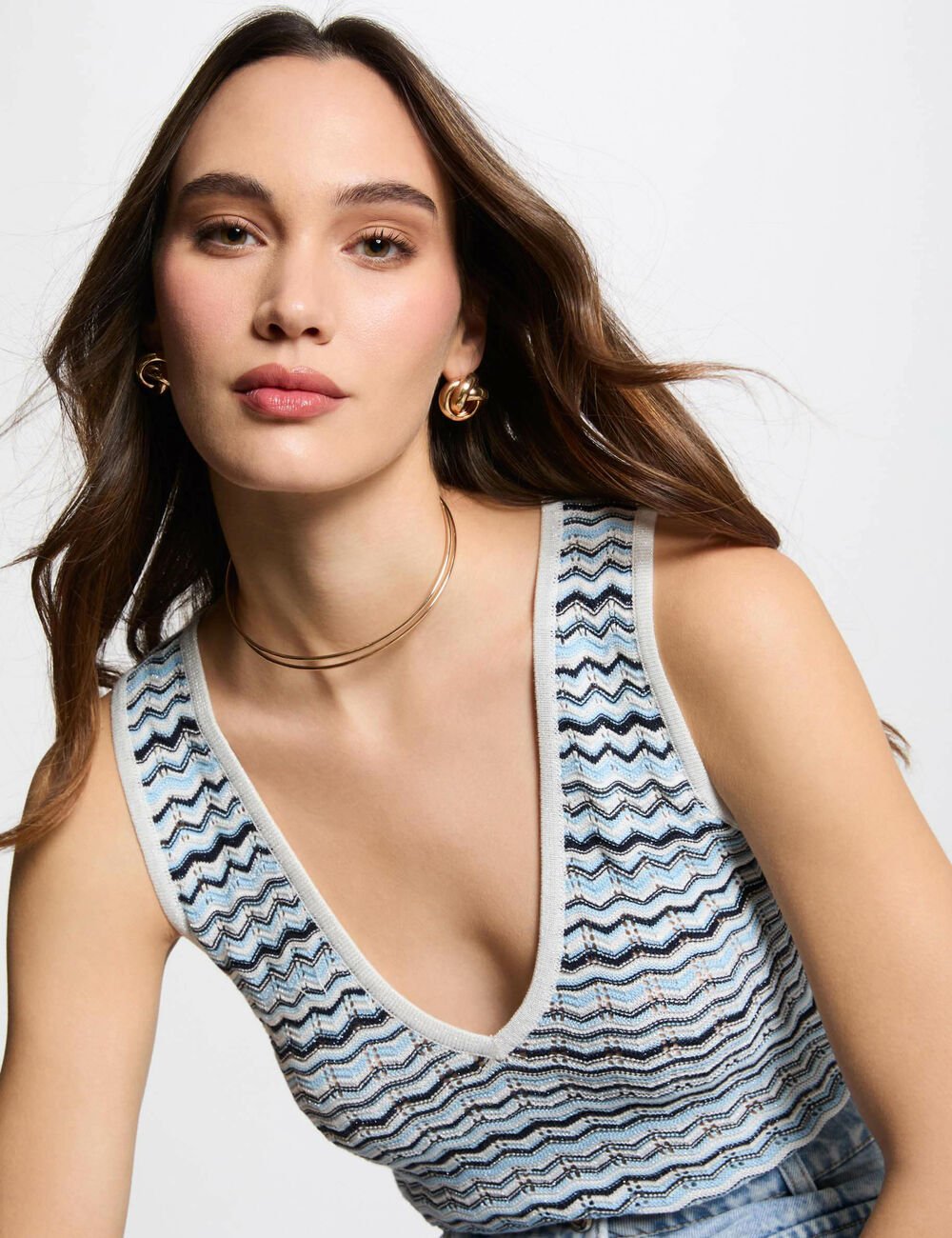 Top punto sin mangas multicolor 251-Minko