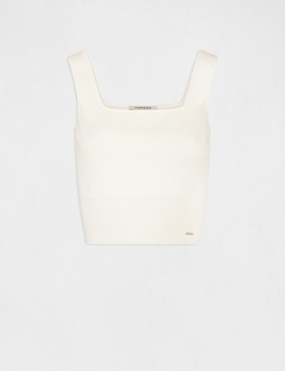 Top punto tirantes anchos marfil 251-Mpink