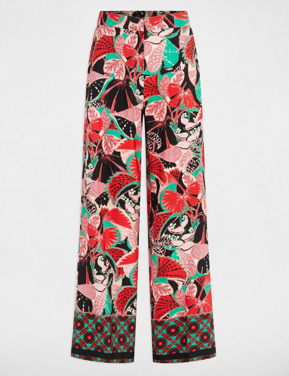 Pantalón pernera ancha multicolor 251-Poy.f