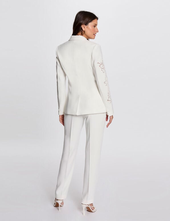 Pantalón holgado con pinzas blanco 251-Pvaplo