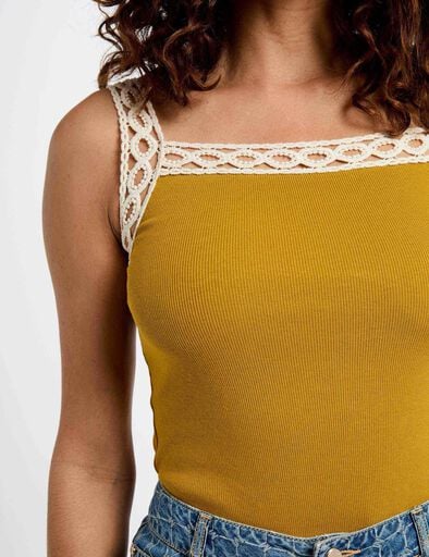 Top sin manga amarillo mostaza 252-Dorsi