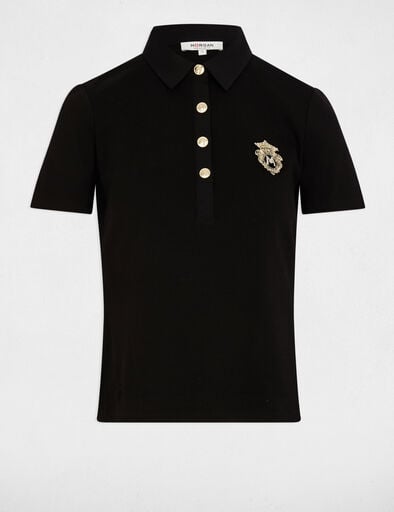 Camiseta manga corta negro 252-Dpolla