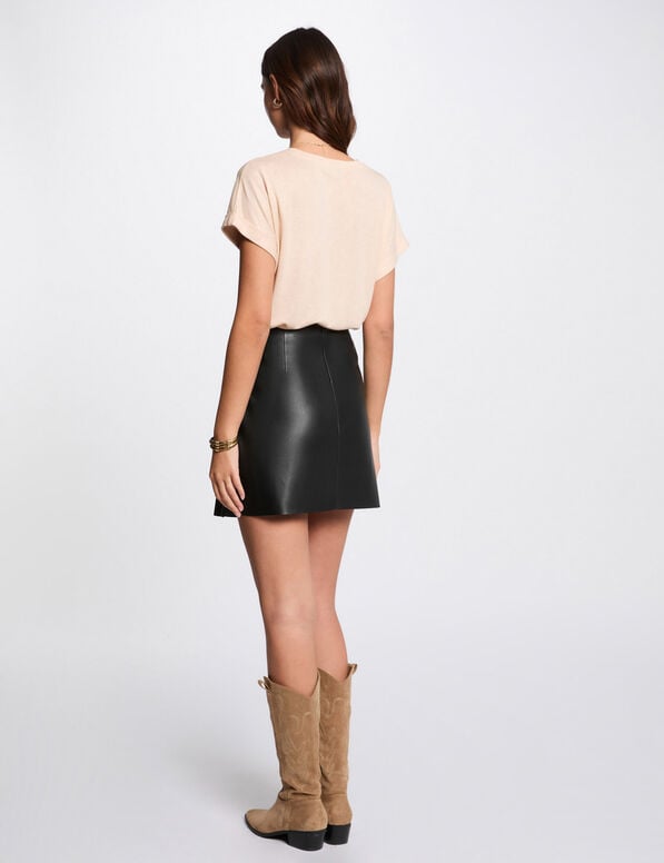 Camiseta manga corta beige 252-Dilito