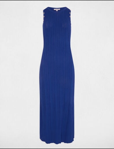 Vestido punto largo ajustado azul eléctrico 252-Rmbahia