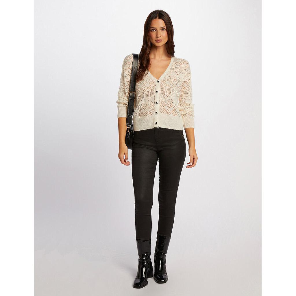 Pantalón skinny efecto mojado negro 242-Pfrashi