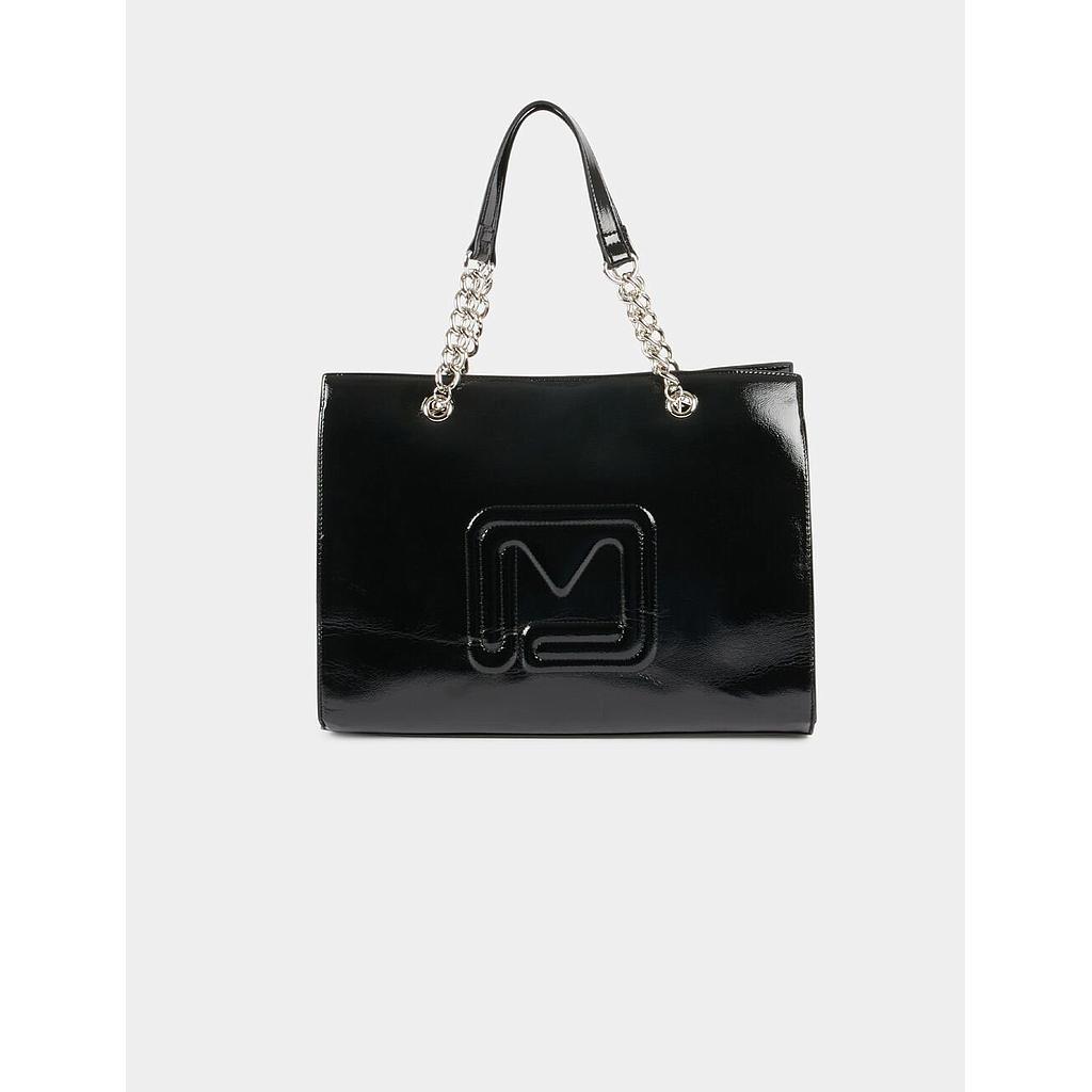 Bolso shopper logotipo M negro 242-2Gabin