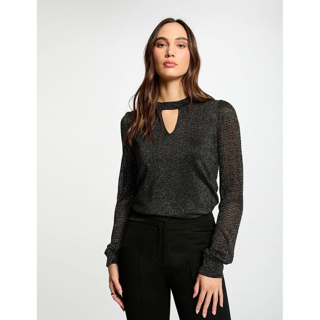Jersey cuello redondo negro 242-Mnight