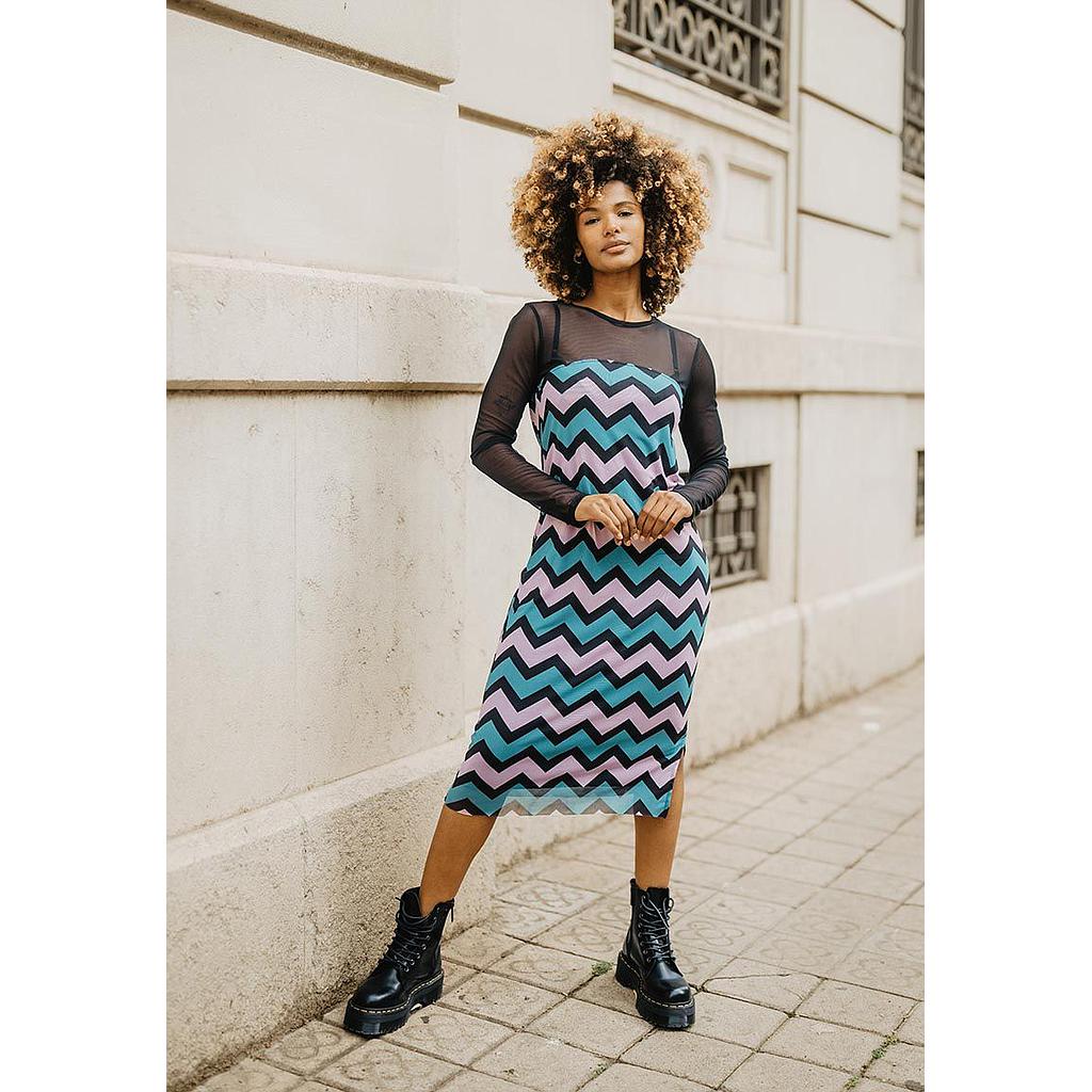 Vestido zig zag C19-743