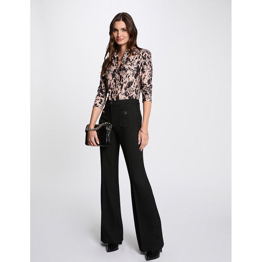 Pantalón boot-cut negro 251-Pflac.F