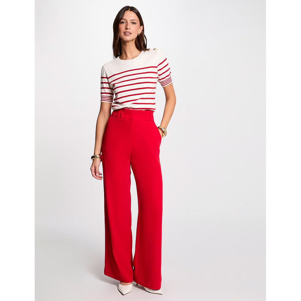 Pantalón pernera ancha rojo 242-Pbird