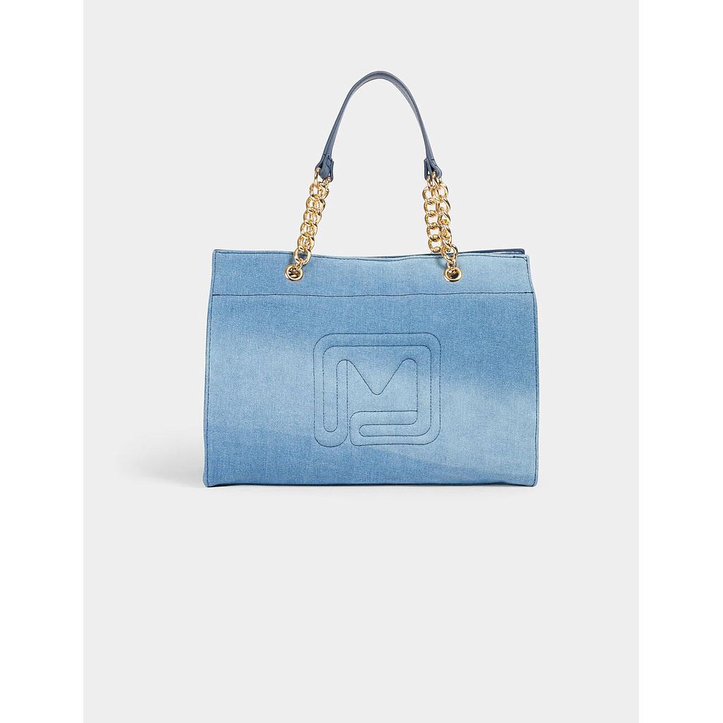 Bolso de mano de vaquero denim stone 251-2gab
