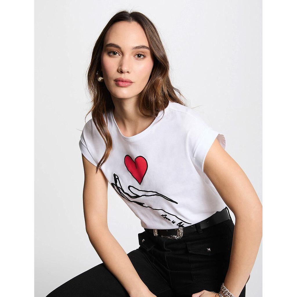 Camiseta con mensaje blanco 251-Dlife